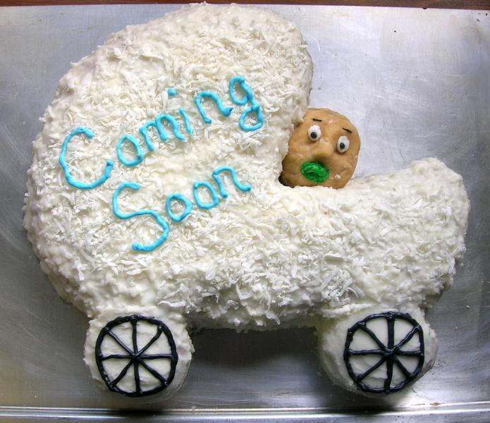 Baby Carriage Cake